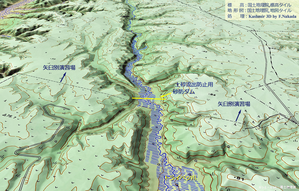 陸上自衛隊 北海道 矢臼別演習場 地図 ラミネート加工